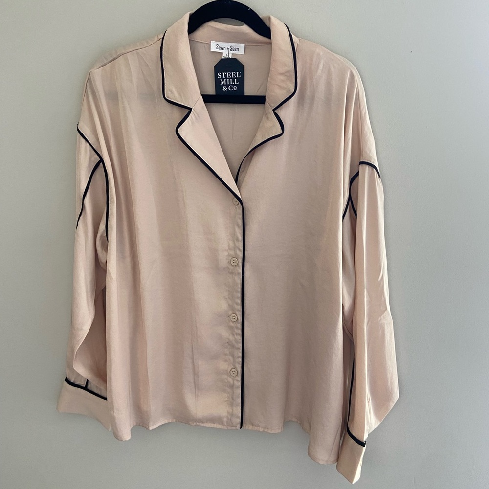 Sewn + Seen “Kami Satin Blouse”